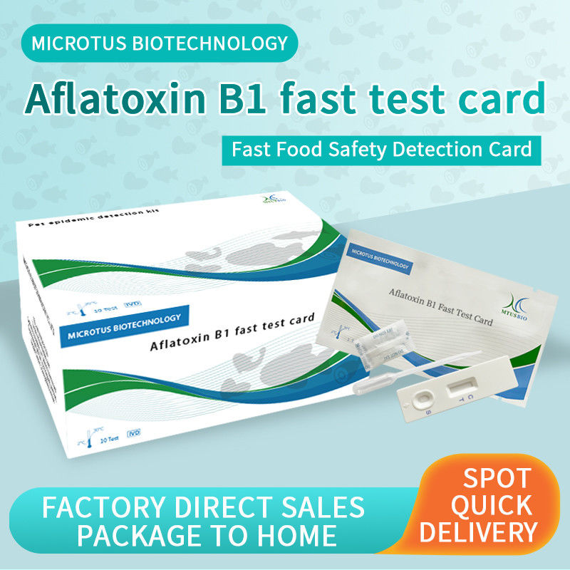 Aflatoxin B1 fast test card operation instructions supplier