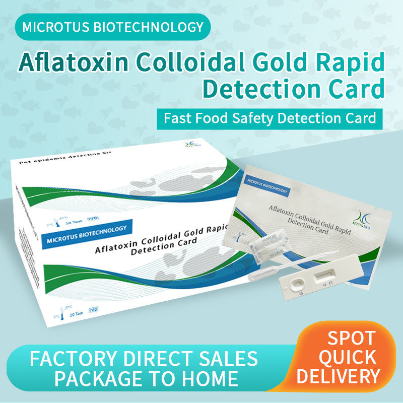 Aflatoxin Colloidal Gold Rapid Detection Card supplier